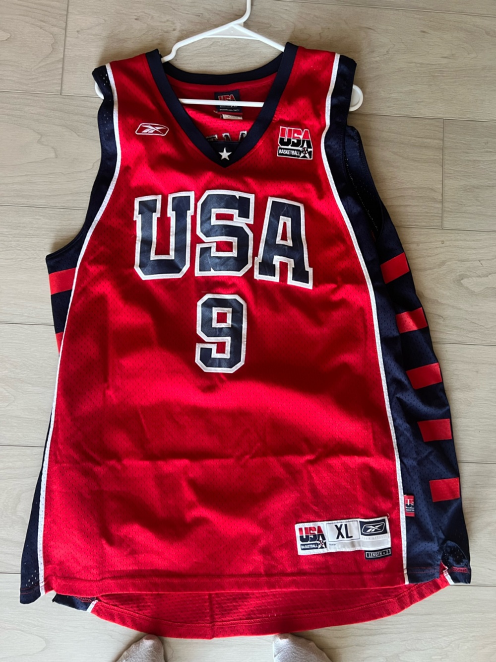 Lebron James 2004 Reebok USA Basketball Jersey #9
